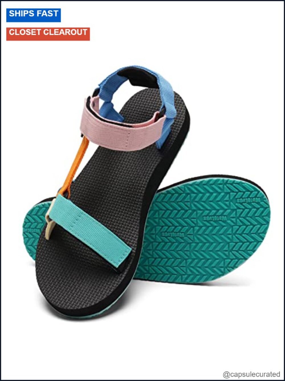 Women's Hiking Sport Sandals with Arch Support, Non-Slip Outdoor Water Sandals